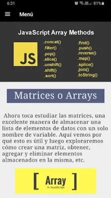 Aprende Javascript android App screenshot 3