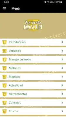 Aprende Javascript android App screenshot 7